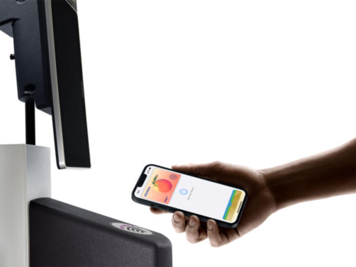 Georgia Digital License and ID being scanned at terminal