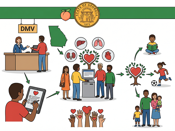 Through the Georgia Organ Donor program your legacy can live on by helping others live.