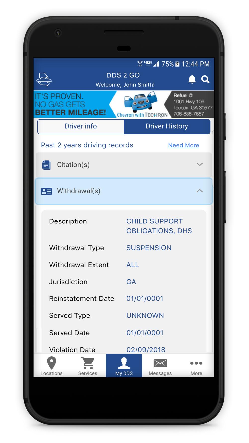 DDS 2 GO Mobile App | Georgia Department of Driver Services