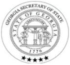 Seal of the Georgia Secretary of State for the State of Georgia