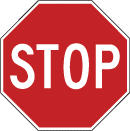 A red, octagonal Stop sign