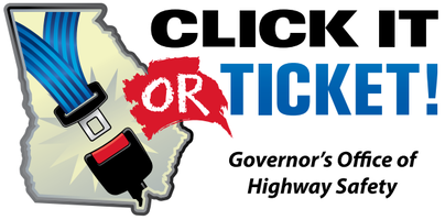 Logo: Click it or ticket! Governor's Office of Highway Safety.