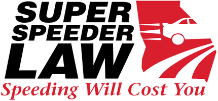 Logo: Super Speeder Law. Speeding will cost you.