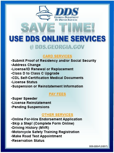 Save Time! Use DDS Online services: long description follows image
