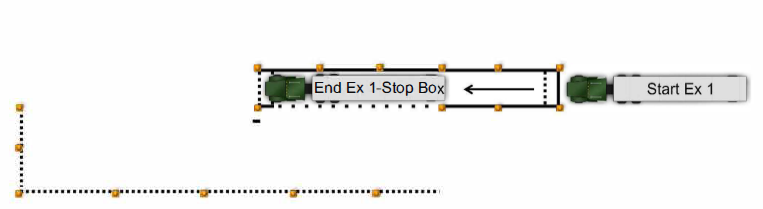 Truck moving forward