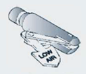 Low Pressure Warning when a pump shows a "Low Air" sign