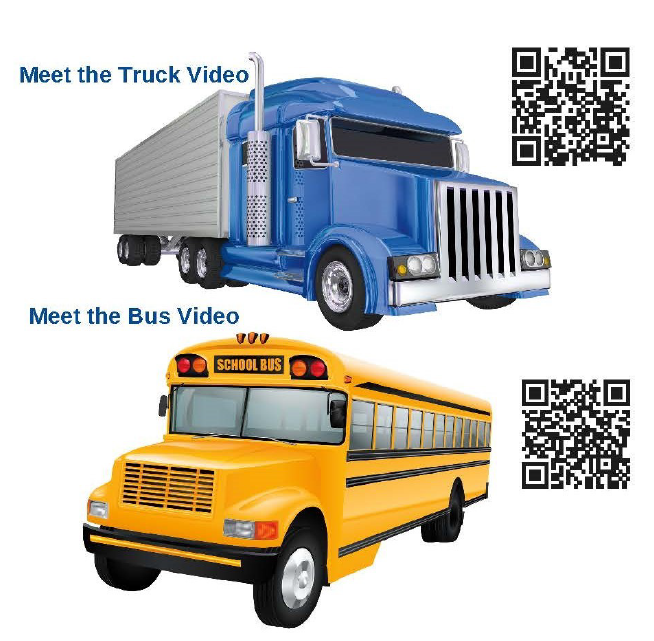 Meet the Truck and Meet the Bus videos and QR codes