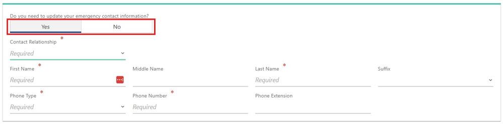 Update your emergency contact information in Online Services