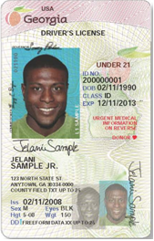 Sample License Male under 21